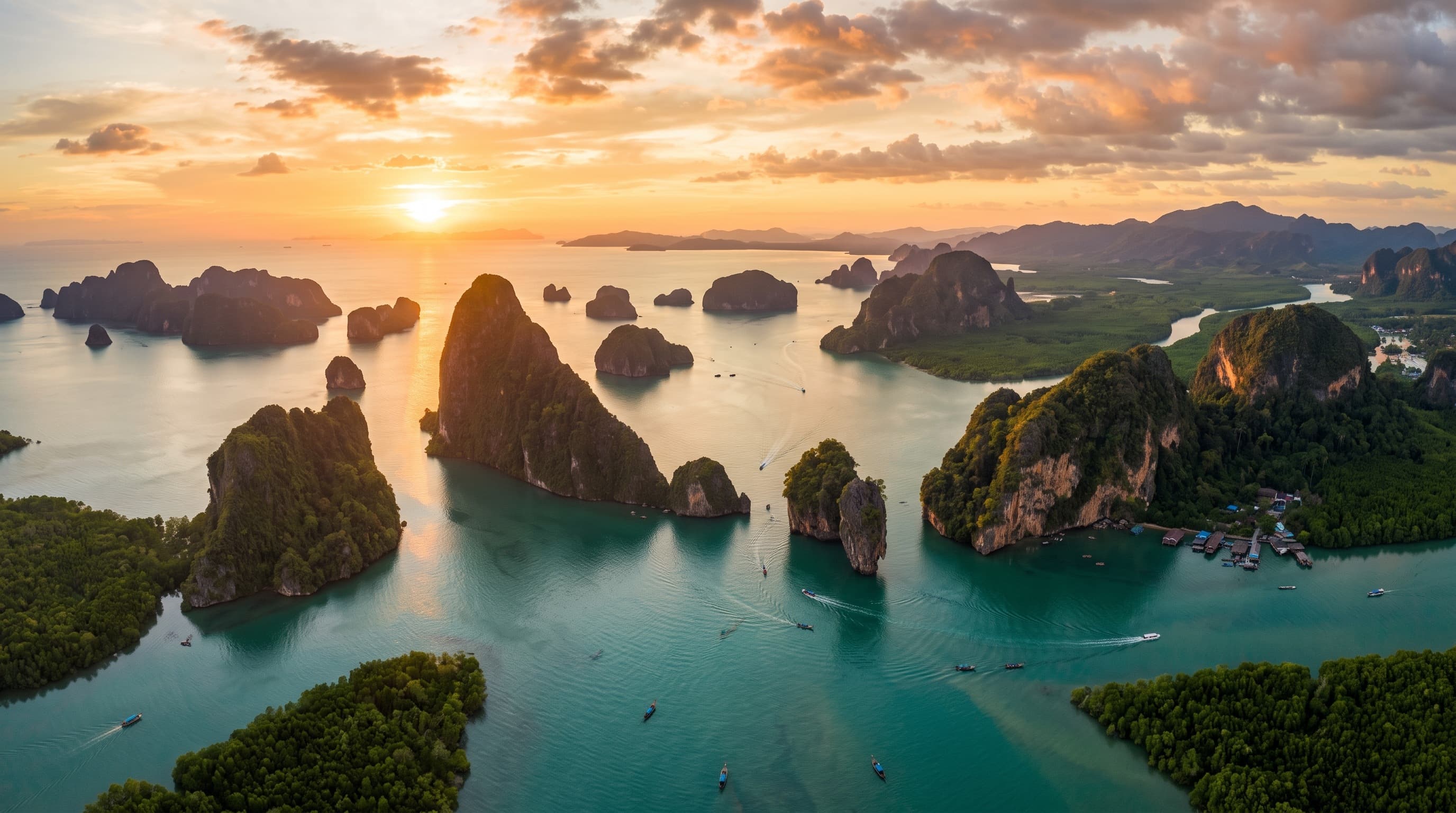 Phang Nga Bay and the Phuket coastline
